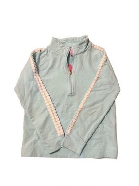 Lilly Pulitzer Girls Light Blue Pullover with White Trim